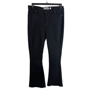 Pastel Jeans Women’s Plus Size 16 Flared Pants Black Stretch Pockets Casual